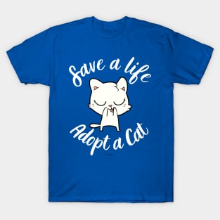 Save A Life Adopt A Cat T-Shirt